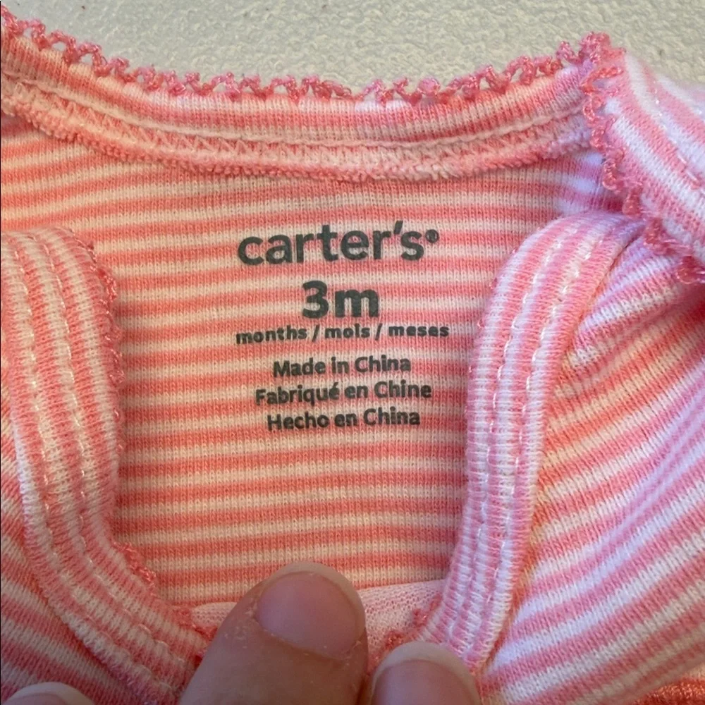 Carters Pink Elephant Bodysuit